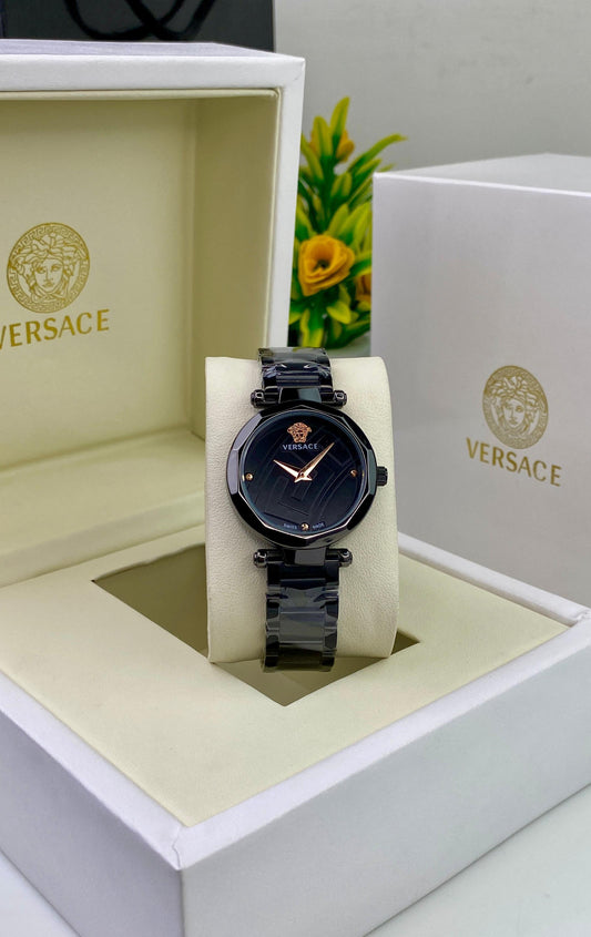 Luxury Black Dial Stainless Steel Watch for Men | Premium Gift Wrist Watch